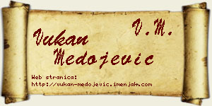 Vukan Medojević vizit kartica